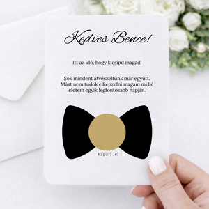 Kaparós Tanú felkérő, Tanúfelkérő, Tanú felkérő, Férfi tanú ajándék, Tanú felkérő kártya, Kaparós tanúfelkérő - esküvő - meghívó & kártya - tanú felkérő - Meska.hu