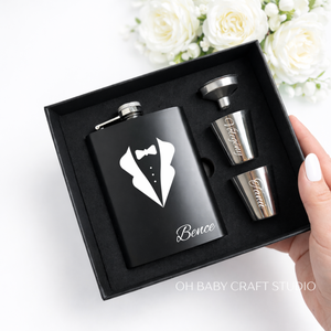 Tanú ajándék � vőlegény és tanú felkérő szett laposüveggel és felespoharakkal, Esküvő, Meghívó & Kártya, Tanú felkérő, Fotó, grafika, rajz, illusztráció, Mindenmás, MESKA