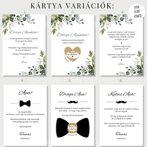 Örömapa ajándék - Esküvői feles pohár, Lapos üveg, Egyedi Örömapa felkérő, Szülőköszöntő - esküvő - emlék & ajándék - szülőköszöntő ajándék - Meska.hu