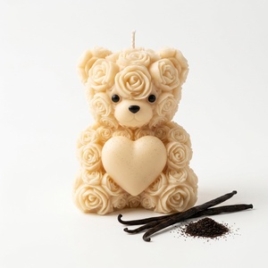 Teddy gyertya 4 színben 4 illattal - otthon & életmód - gyertya, illat, aroma - gyertya - Meska.hu