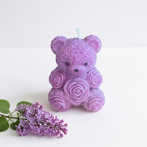 Teddy gyertya 4 színben 4 illattal - otthon & életmód - gyertya, illat, aroma - gyertya - Meska.hu