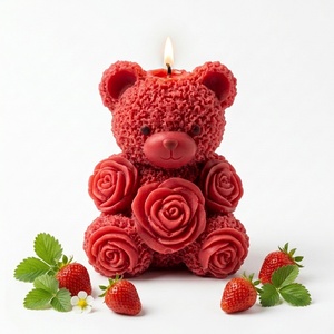 Teddy gyertya 4 színben 4 illattal - otthon & életmód - gyertya, illat, aroma - gyertya - Meska.hu
