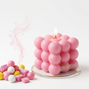Bubble gyertya 4 színben, 4 illattal - otthon & életmód - gyertya, illat, aroma - gyertya - Meska.hu
