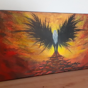 Ddens engel - művészet - festmény - akril - Meska.hu