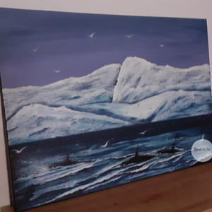 Ingen kan h�yra deg - művészet - festmény - akril - Meska.hu