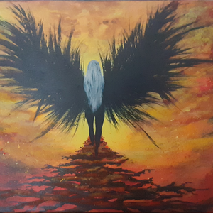 D�dens engel, Művészet, Festmény, Akril, Festészet, MESKA