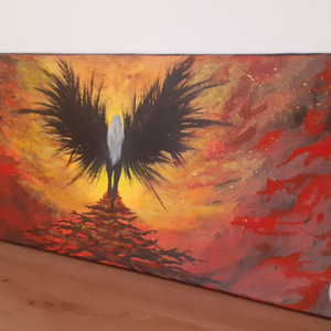 D�dens engel - művészet - festmény - akril - Meska.hu