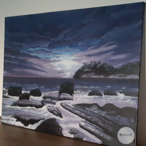 Uttakleiv - művészet - festmény - akril - Meska.hu