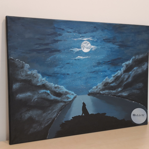 Ulven - művészet - festmény - akril - Meska.hu