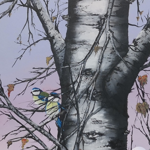 Bl�meisene, Művészet, Festmény, Akril, Festészet, MESKA