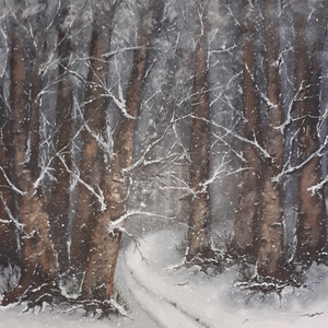 Sn� i hjertet ogs�, Művészet, Festmény, Akril, Festészet, MESKA