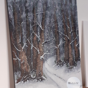 Sn� i hjertet ogs� - művészet - festmény - akril - Meska.hu