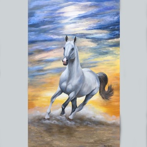 Szabadon ,82x50cm, olajfestmény, keretezve - művészet - festmény - olajfestmény - Meska.hu