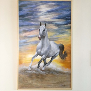 Szabadon ,82x50cm, olajfestmény, keretezve - művészet - festmény - olajfestmény - Meska.hu