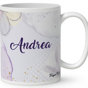 Névvel kérhető - Kedves ibolya virágos tündér mintás bögre - otthon & életmód - konyhafelszerelés, tálalás - tálalás - bögre & csésze - Meska.hu