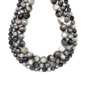 Sasszem fazettált golyó 10mm ékszerkészítő alapanyag (füzér), Kellékek & szerszámok, Ásvány alapanyag, Ásványfüzér, , MESKA