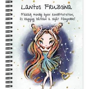 Személyre szabható - Vörös hajú Csini Bika lány mintás A5-ös füzet, Otthon & Életmód, Papír, írószer, Jegyzetfüzet & Napló, , MESKA