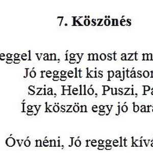Verses Napocskám - Mondókázz velem reggeltől, estig - Meska.hu