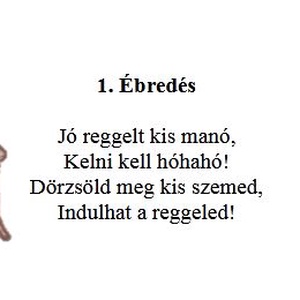 Verses Napocskám - Mondókázz velem reggeltől, estig - játék & sport - készségfejlesztő és logikai játék - oktató játékok - Meska.hu