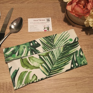 Leveles evőeszköztartó ruhaszalvétával - táska & tok - uzsonna- & ebéd tartó - evőeszköz tartó - Meska.hu