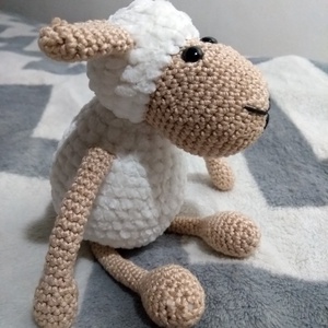 Horgolt bárány - játék & sport - plüssállat & játékfigura - plüss bárány - Meska.hu