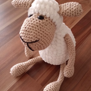 Horgolt bárány - játék & sport - plüssállat & játékfigura - plüss bárány - Meska.hu