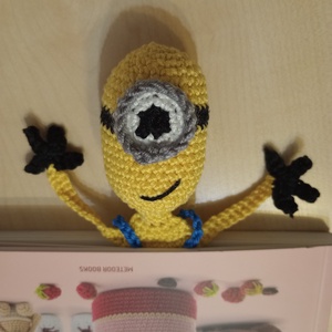 Stuart - horgolt minionos könyvjelző, Könyv & Zene, Könyvjelző, Horgolás, MESKA