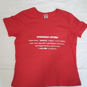 Nyugdíjas kétoldalas póló, Ruha & Divat, Női ruha, Póló, felső, Mindenmás, MESKA