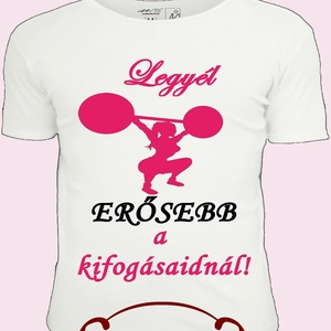 Egyedi tervezésű pólók edzéshez - ruha & divat - női ruha - póló, felső - Meska.hu