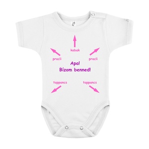 Apa! Bízom benned! Body babáknak - ruha & divat - babaruha & gyerekruha - body - Meska.hu