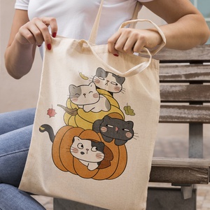 Halloweeni vászontáska - táska & tok - bevásárlás & shopper táska - shopper, textiltáska, szatyor - Meska.hu