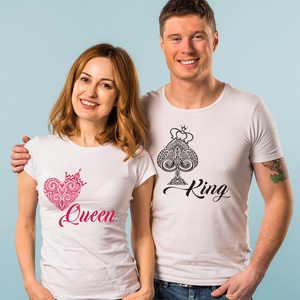 Valentin napi egyedi páros póló - ruha & divat - páros szett - női-férfi páros szett - Meska.hu