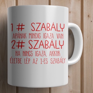 Apás/Papás bögre - otthon & életmód - konyhafelszerelés, tálalás - tálalás - bögre & csésze - Meska.hu