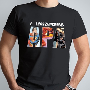 Szuper apa férfi póló - ruha & divat - férfi ruha - póló - Meska.hu