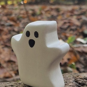 Halloween szellem fafigura  - otthon & életmód - dekoráció - halloween - halloweeni figurák - Meska.hu