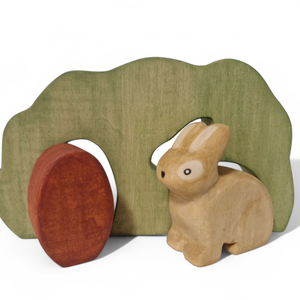 Nyuszi bokorban tojással - játék & sport - plüssállat & játékfigura - nyuszi - Meska.hu