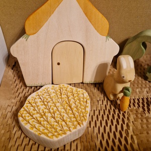 Húsvéti nyuszibox fajáték szett - ünnepi díszek, dekorációk - húsvéti díszek és dekorációk - húsvéti asztaldíszek - Meska.hu