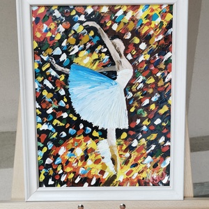 Balerina olajfestmény , Művészet, Festmény, Olajfestmény, Festészet, MESKA