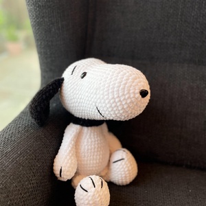 Snoopy amigurumi kutya  - játék & sport - plüssállat & játékfigura - kutya - Meska.hu