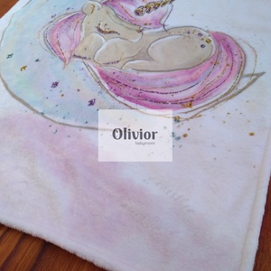Unikornisok álma puha wellsoft baba pléd takaró 70x95cm - otthon & életmód - babaszoba, gyerekszoba - babatakaró, gyerek pléd - Meska.hu