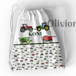 Traktoros neves ovis zsák - Olivior - játék & sport - ovis felszerelés - ovis zsák - Meska.hu