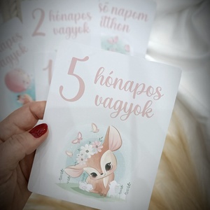 Baba mérföldkő kártya csomag - baba - mama - babafotózás - baba mérföldkő kártyák - Meska.hu