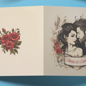 Különleges esküvői meghívó - Meska.hu