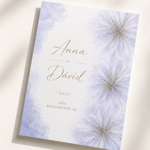 Lavender Breeze � Elegáns levendulaszínű esküvői meghívó - Meska.hu