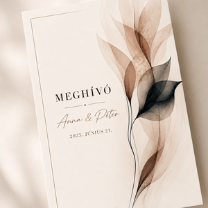 Selyem Lomb � Elegáns Esküvői Meghívó - Meska.hu