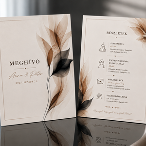 Selyem Lomb � Elegáns Esküvői Meghívó - esküvő - meghívó & kártya - meghívó - Meska.hu