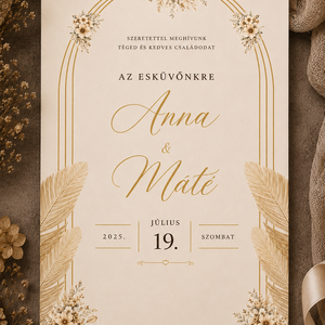 Arany Pálmalevél - Meska.hu
