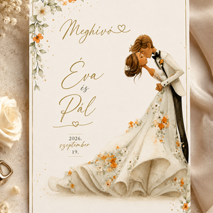 Örök Ölelés � Romantikus Esküvői Meghívó - Meska.hu