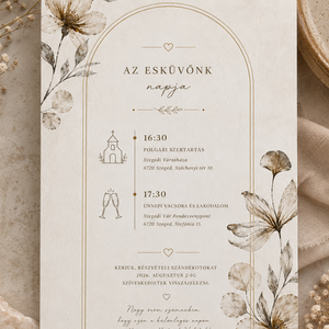 Selyemvirág � Elegáns Esküvői Meghívó - esküvő - meghívó & kártya - meghívó - Meska.hu