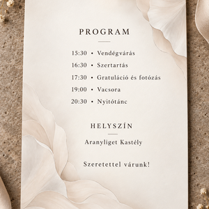 Selyemszirmok � modern, elegáns esküvői meghívó - esküvő - meghívó & kártya - meghívó - Meska.hu